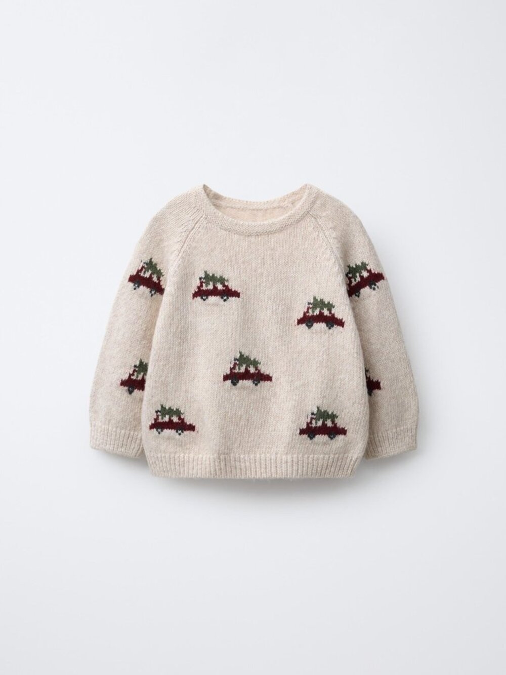 Zara KNIT JUMPER CARS AND TREES Size 3-6 Months